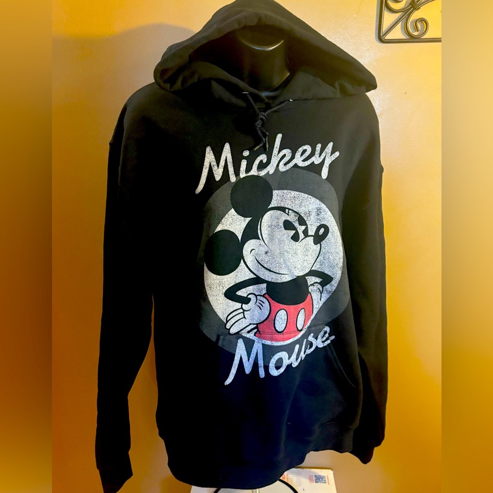 Disney Mickey Black Hoodie Small